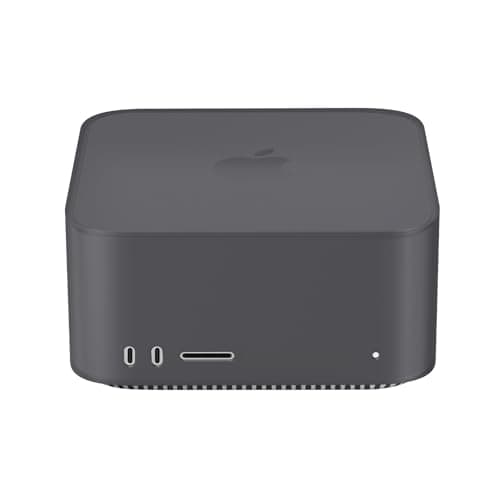 Apple Mac Studio 2025/2022 用 ケース シリコンカバー【YANMONGI】 保護カバー シリコン保護ケース 耐衝撃 落下防止 防水 防塵 指紋防止 キズ防止 全面保護 Apple Mac Studio (2025/2022年) 対応 (ブラック)