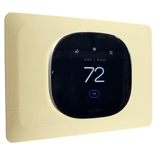 トスカーナベージュカラー長方形ウォールプレート Ecobee スマートサーモスタット強化プレミアムカバートリムバックプレート用