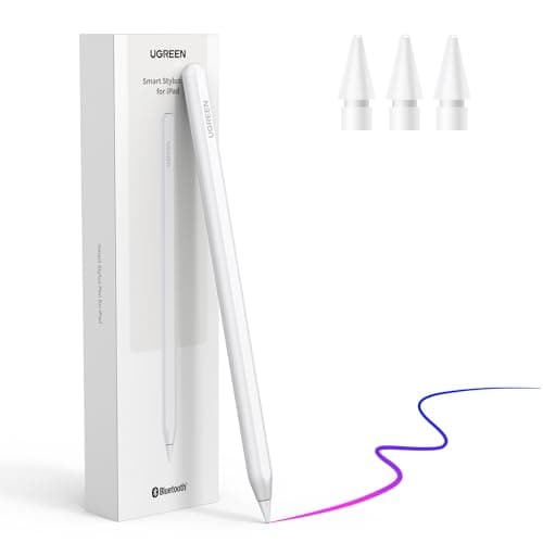 UGREEN ipad ペンシル アップルペンシル 磁気吸着 ワイヤレス急速充電 apple pencil 第2世代互換スタイラスペン 超高感度 極細 0遅延 傾き感知 誤作動防止 ペンシル タブレット用 iPad Pro 11'' 1/2/3/4, iPad Pro 12.9'' 3/4/5/6, iPad Air 4/5など対応