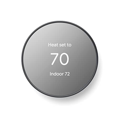 Google Nest サーモスタット - 家庭用スマートサーモスタット - プログラム可能なWifiサーモスタット - チャコール