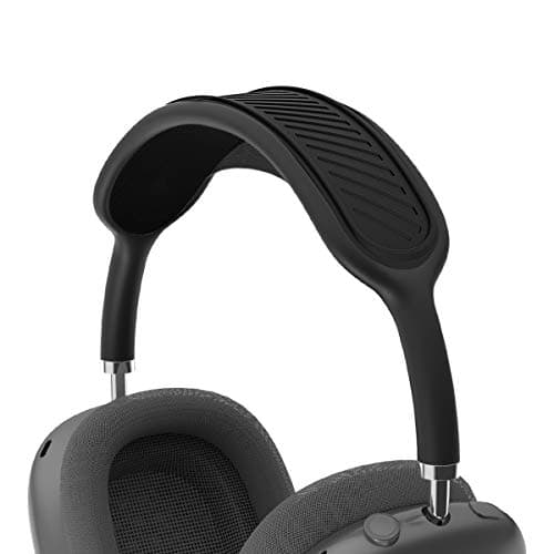 TOLUOHU ヘッドバンドクッション Apple AirPods Max用 洗濯可能 ソフトシリコン 防塵 Airpods Maxヘッドフォンアクセサリー ニットメッシュキャノピー対応 (ブラック)