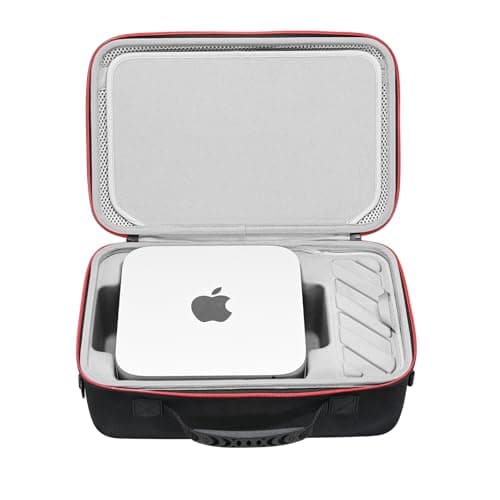 Ruilicase 収納ケース Apple 2024 Mac Studio M4 / Mac Studio M3 / M2 / M1 対応 Mac Studio Max/Mac Studio Ultra用収納バッグ 防衝撃 全面保護(ケースのみ)耐衝撃・防塵・生活防水収納ポーチ | YKKジッパー採用コンパクトデザイン＆傷防止加工